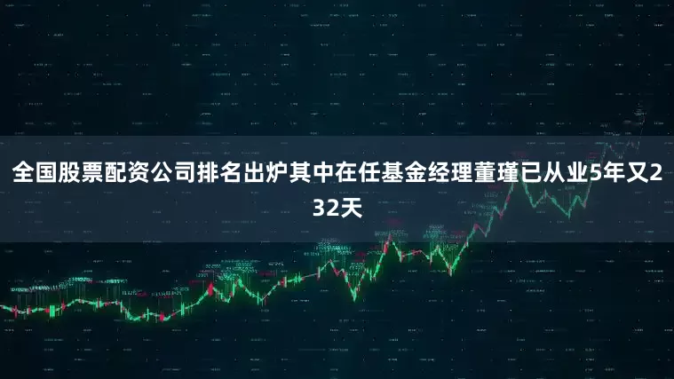 全国股票配资公司排名出炉其中在任基金经理董瑾已从业5年又232天